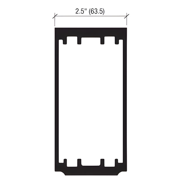 CRL-U.S. Aluminum StormWall XL Anchor Sleeve for Captured Heavy Wall and SSG Mullions - Pk/10
