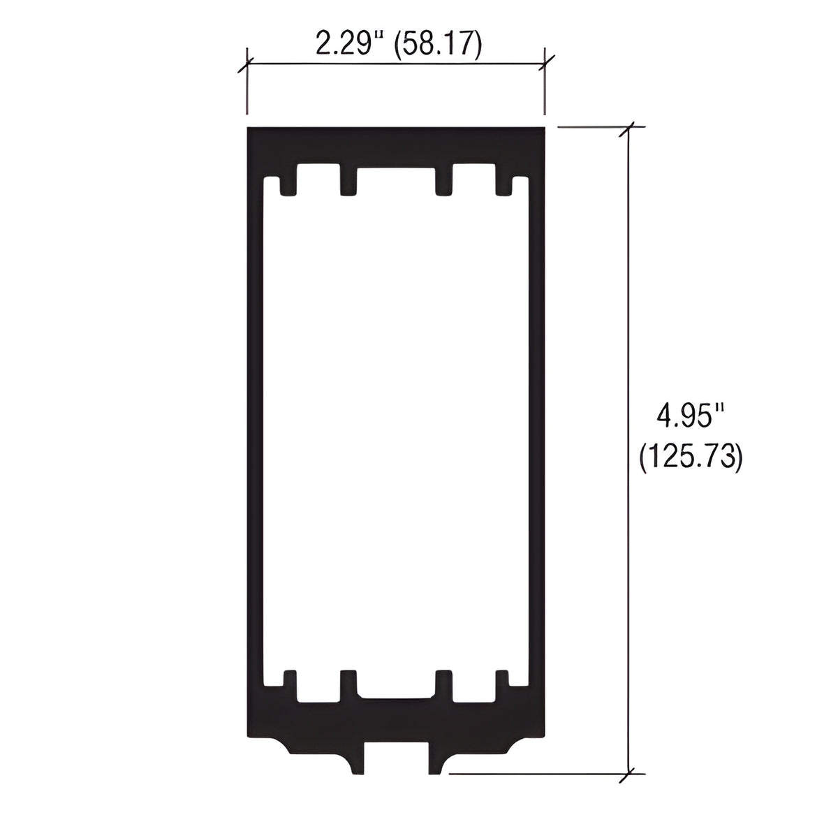 CRL-U.S. Aluminum StormWall XL Anchor Sleeve for Captured Vertical Mullions - Pk/10
