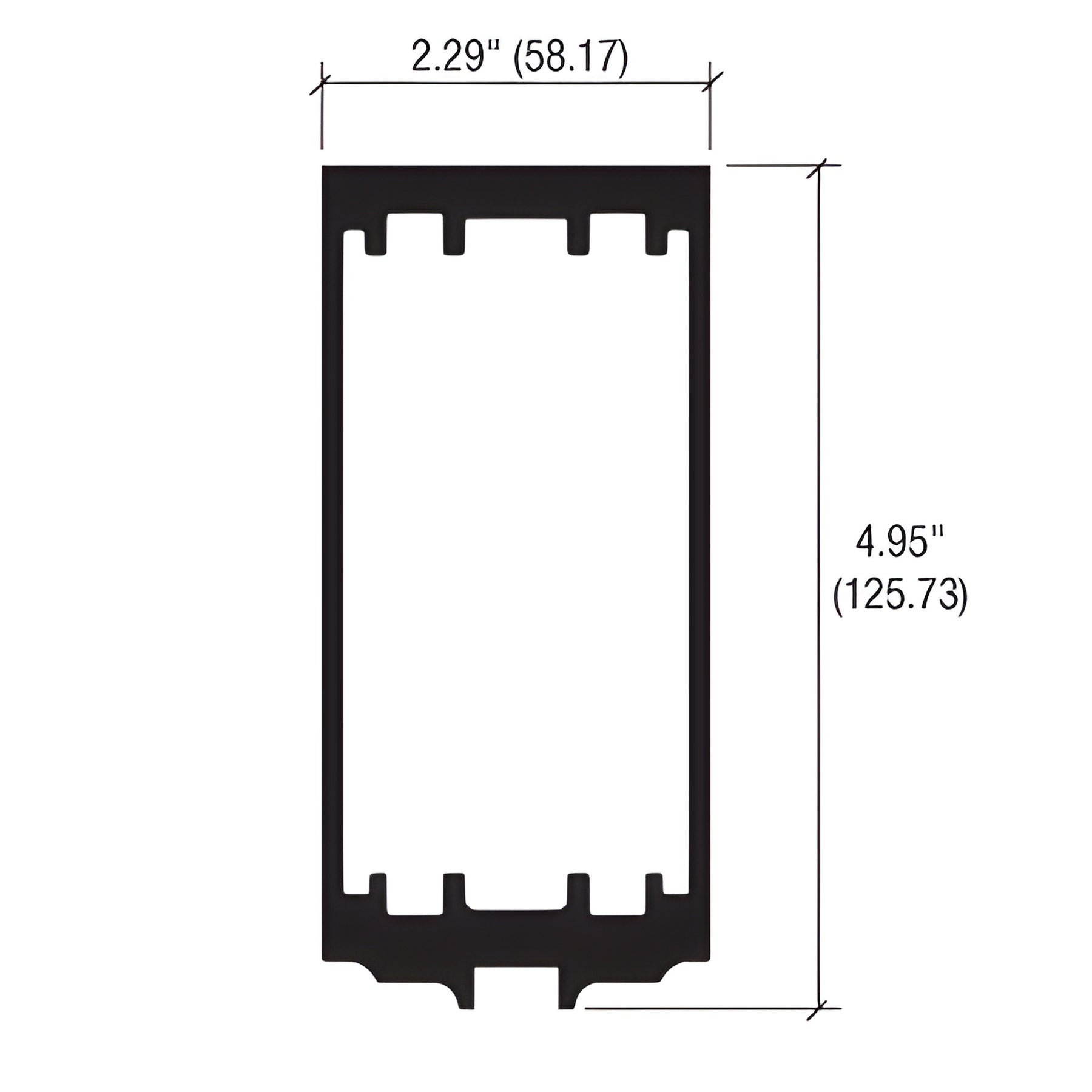 CRL-U.S. Aluminum StormWall XL Anchor Sleeve for Captured Vertical Mullions - Pk/10