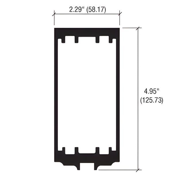 CRL-U.S. Aluminum StormWall XL Anchor Sleeve for Captured Vertical Mullions - Pk/10