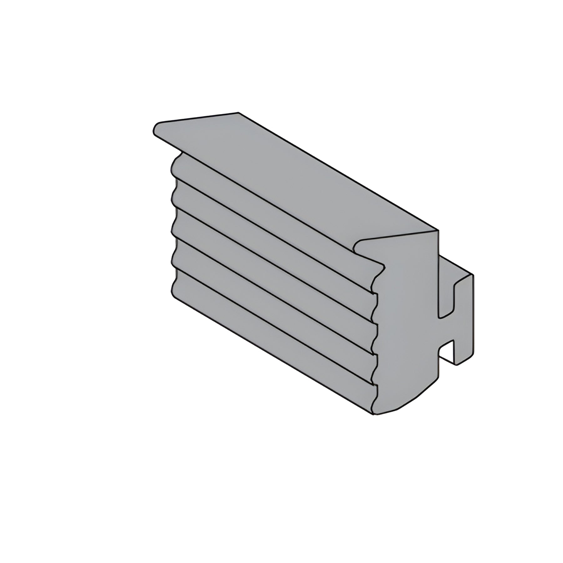 CRL-U.S. Aluminum StormWall XL Black Stacked Horizontal Exterior EPDM Gasket