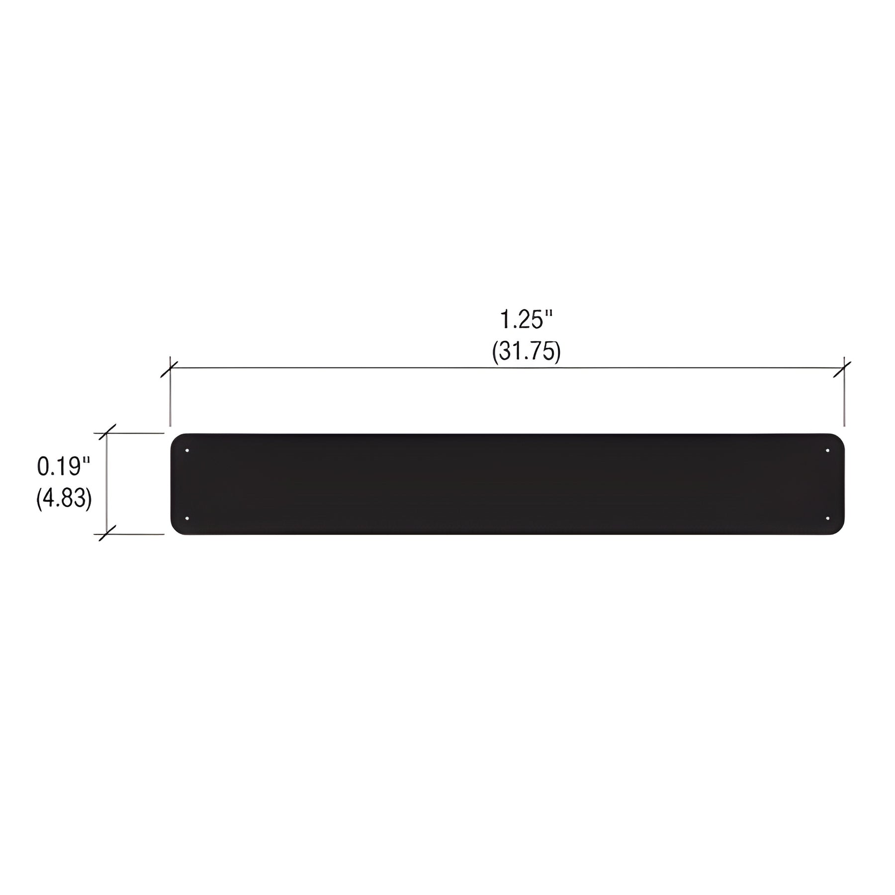 CRL-U.S. Aluminum StormWall XL EPDM Setting Block for 1-5/16" Glazing - Pk/100