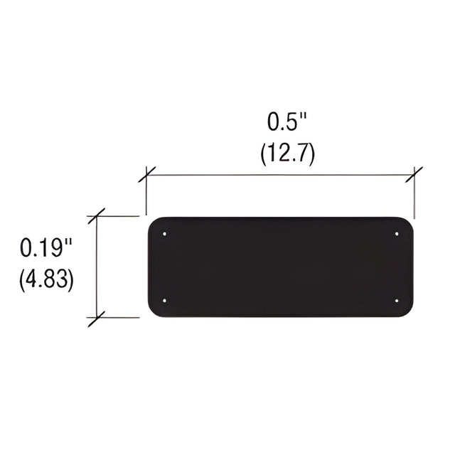 CRL-U.S. Aluminum StormWall XL EPDM Setting Block for 9/16" Glazing - Pk/100