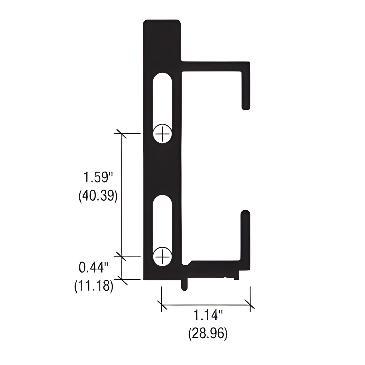 CRL-U.S. Aluminum StormWall XL Mill Finish Left Shear Block Used with Stacked Horizontal Corner Mullion