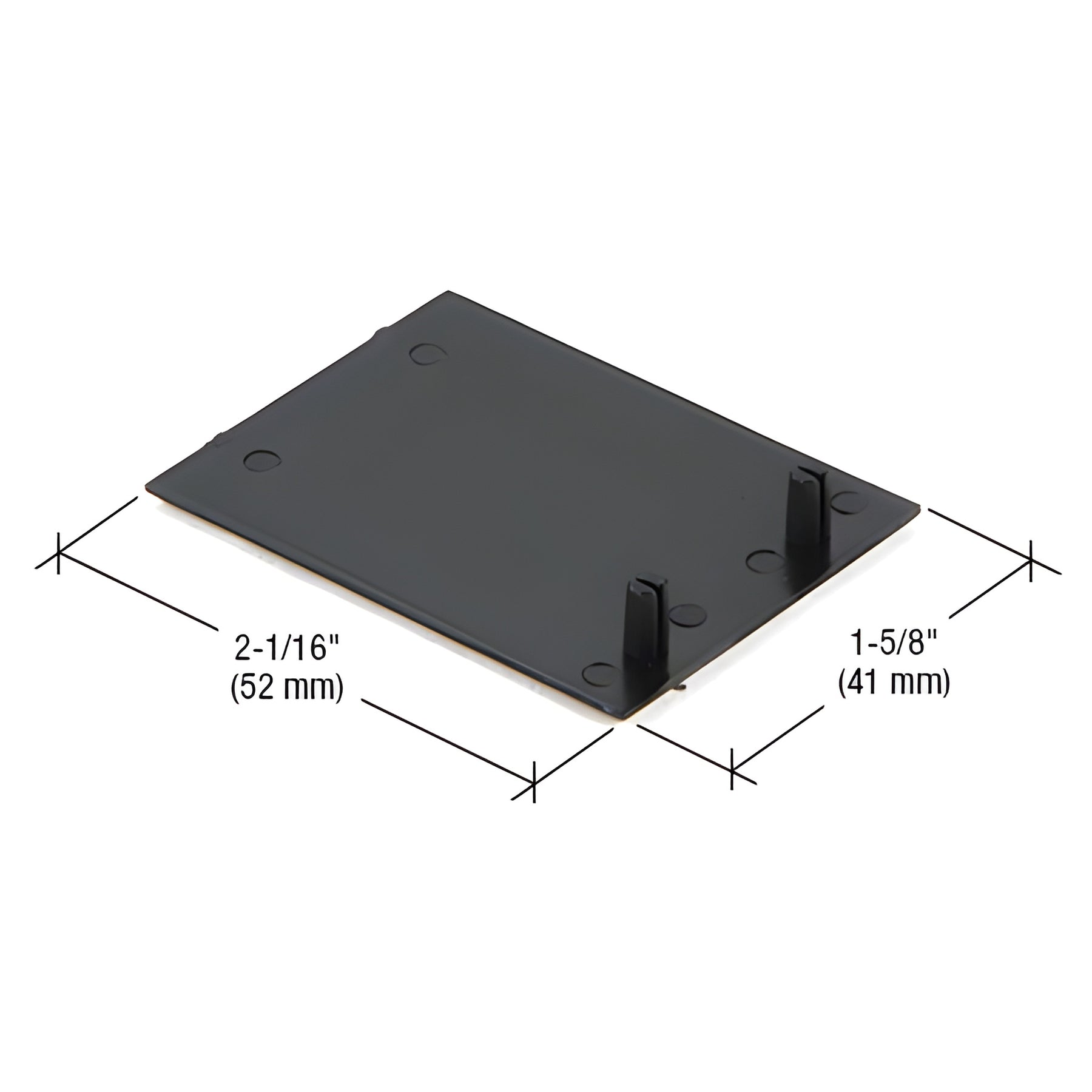 CRL-U.S. Aluminum Vertical Closure Plate for 1/4" Glazing 4-1/2" and 6" Systems- 20/Pk