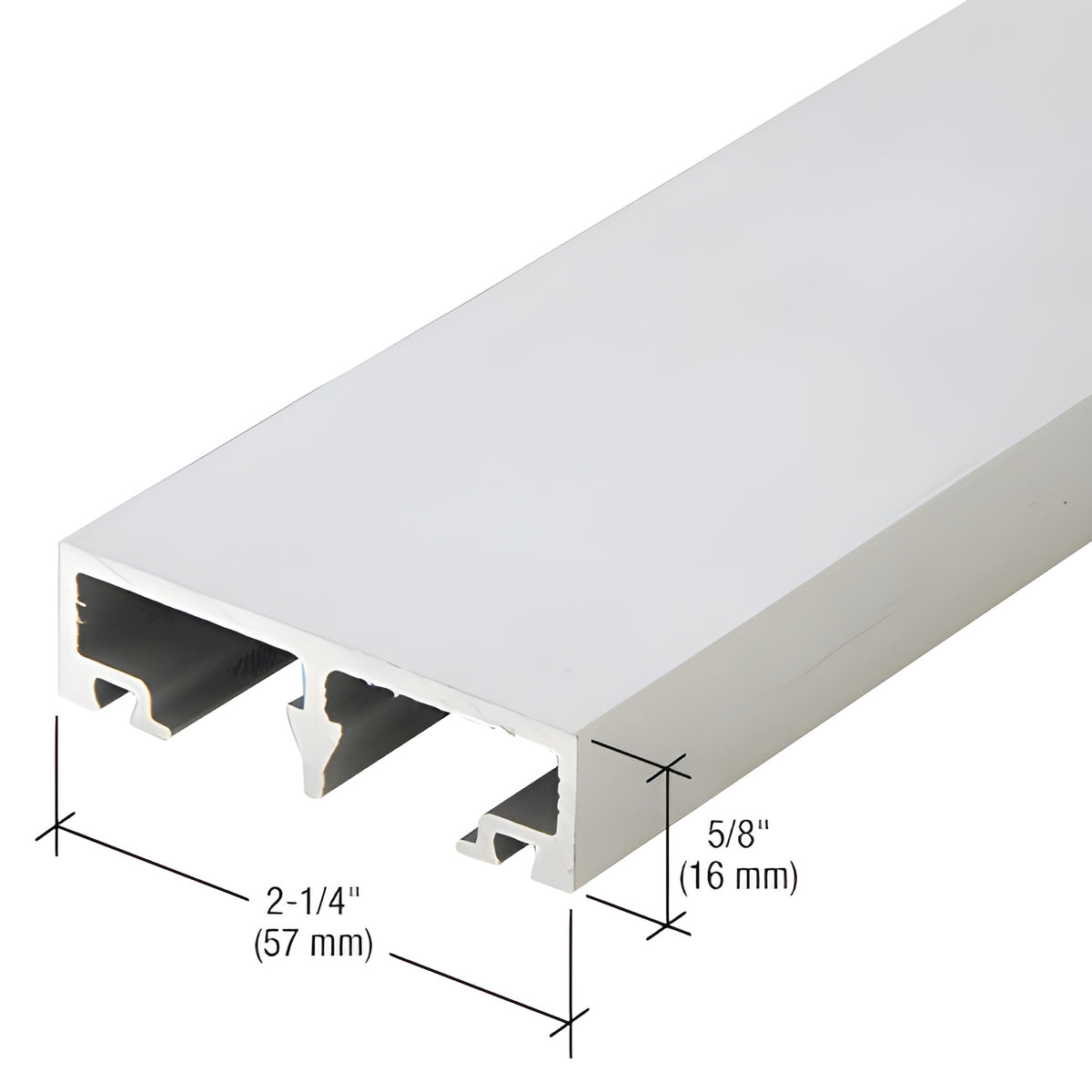 CRL-U.S. Aluminum Vertical Face Cap, Clear Anodized Class 1 - 24'-2"