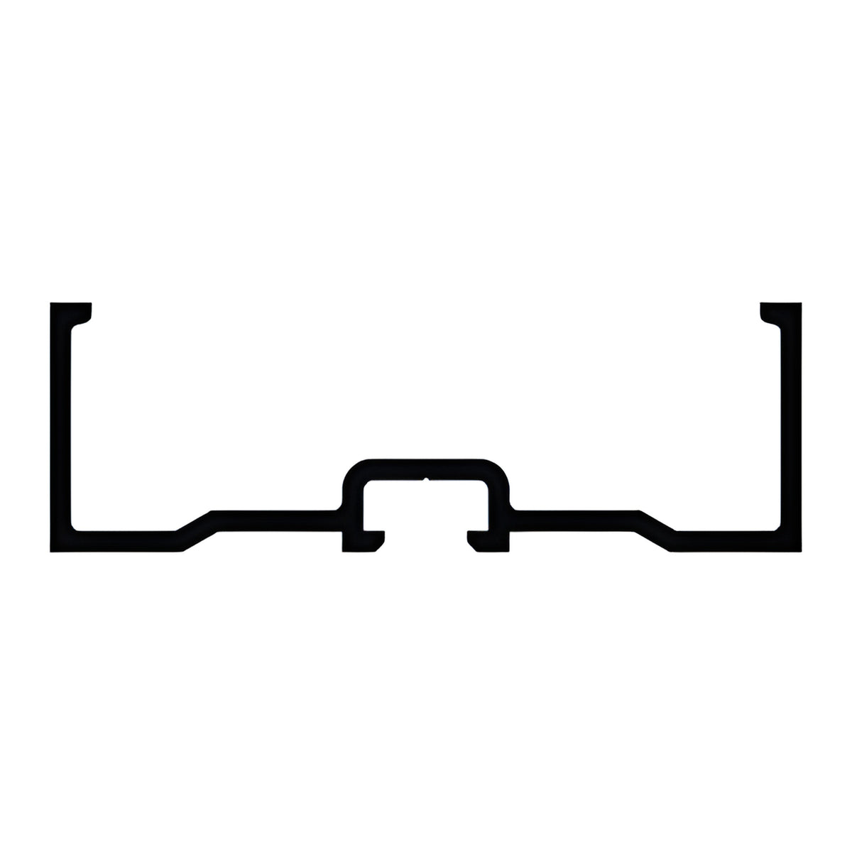 CRL-U.S. Aluminum Vertical Mullion 1/4" Spandrel Adaptor - 24'-2", Clear Anodized Class 1
