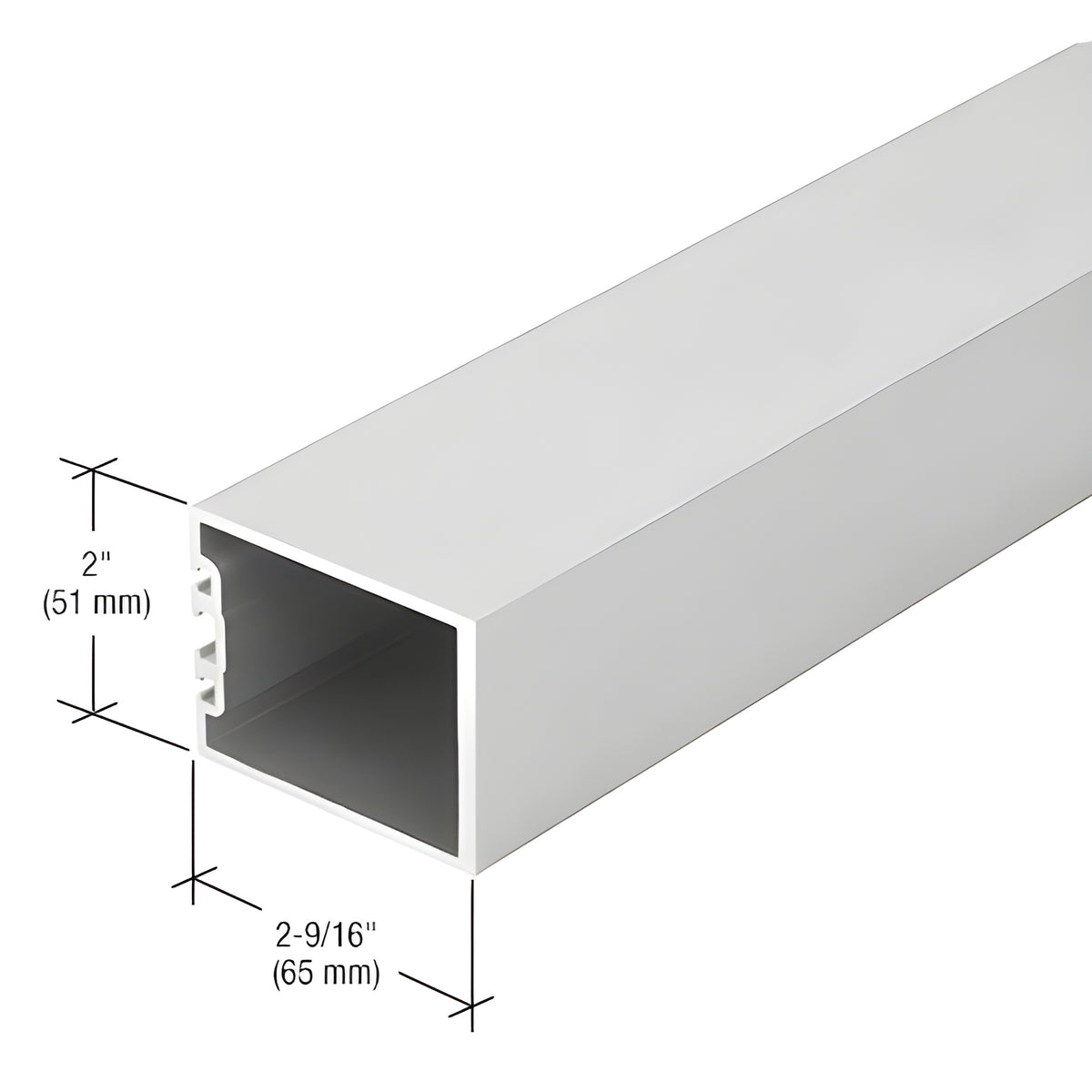CRL-U.S. Aluminum Vertical Mullion for OS-2 Systems - 24'-2", Clear Anodized Class 1