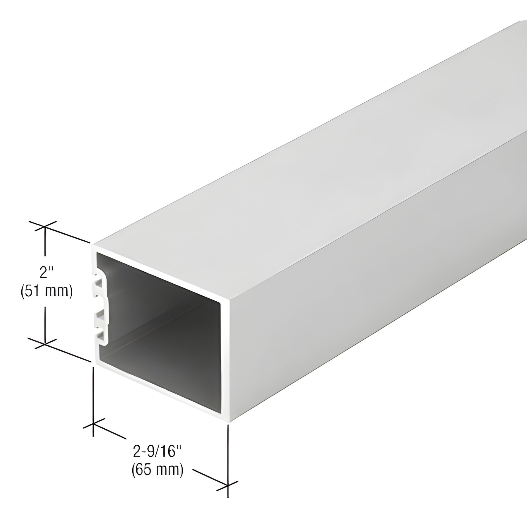 CRL-U.S. Aluminum Vertical Mullion for OS-2 Systems - 24'-2", Clear Anodized Class 1