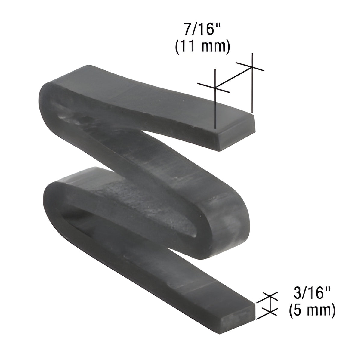CRL-U.S. Aluminum 'W' Anti-Walking Block- 50/Pk