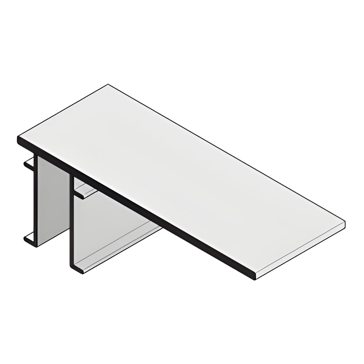 CRL-U.S. Aluminum Wall Jamb Anchor at Head and Sill for PW600 and PT600- 6/Pk