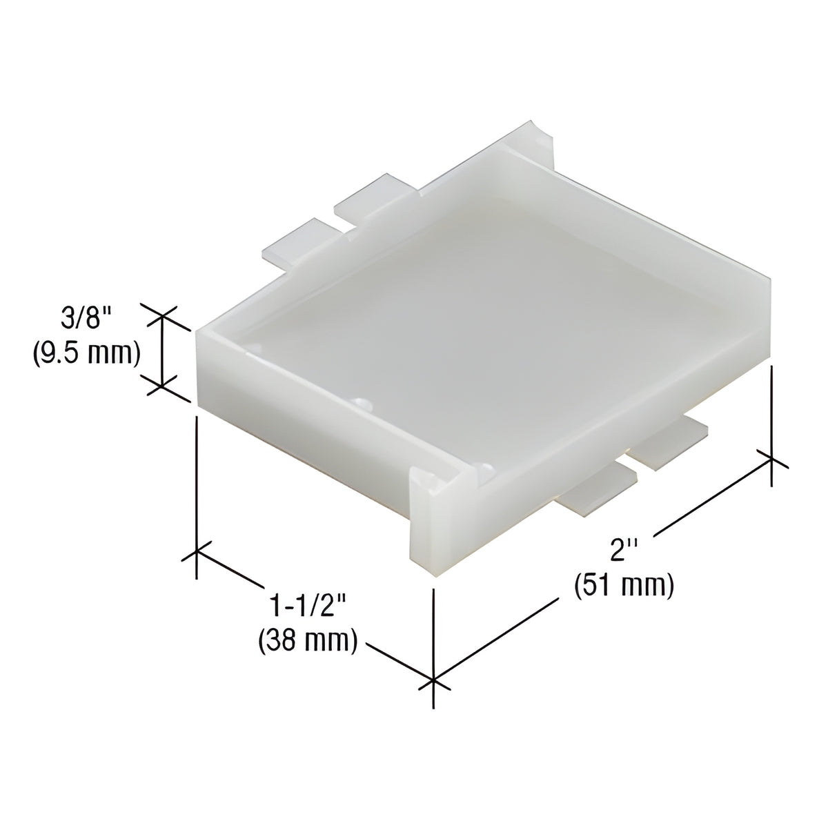 CRL-U.S. Aluminum Water Deflector - 50/Pk