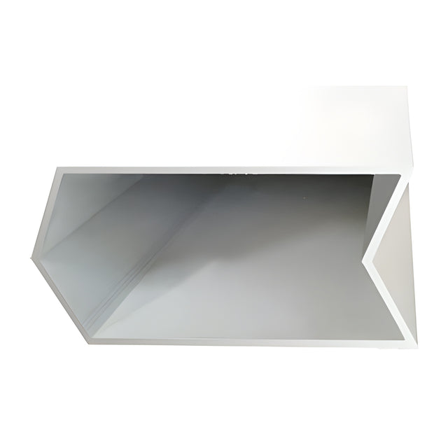 CRL-U.S. Aluminum White KYNAR® Paint 135º Inside/Outside Structural Silicone Glaze Corner Mullion - 24'-2"