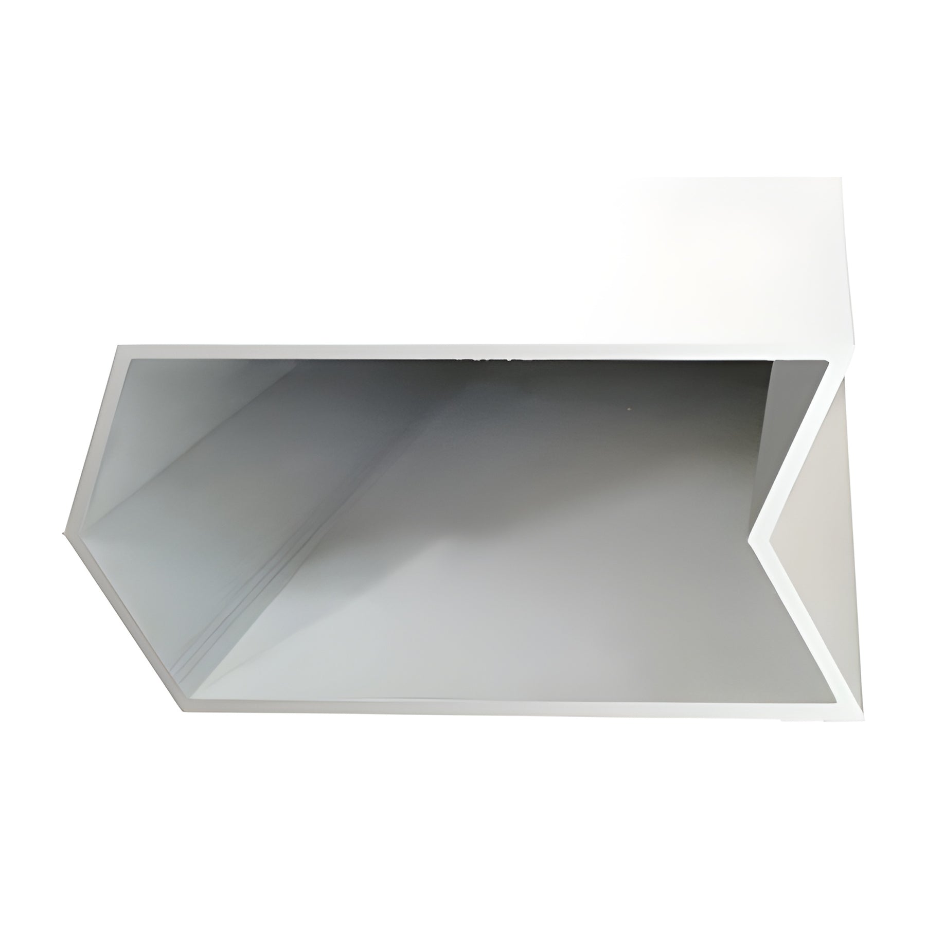CRL-U.S. Aluminum White KYNAR® Paint 135º Inside/Outside Structural Silicone Glaze Corner Mullion - 24'-2"