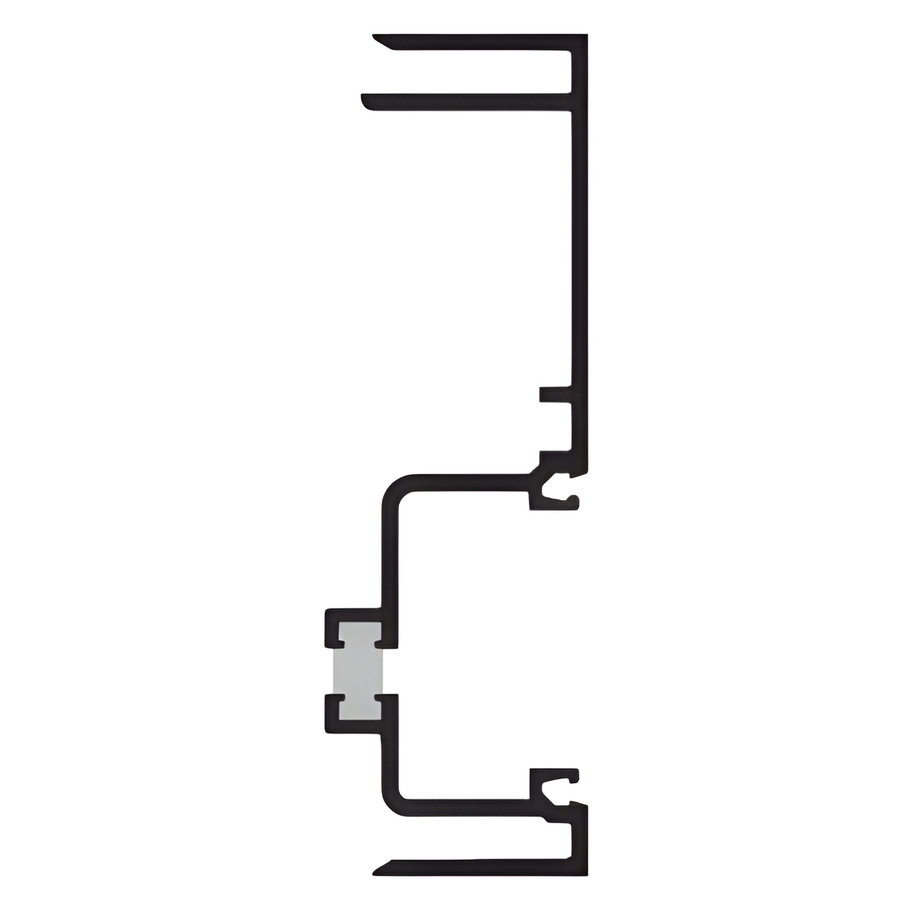 CRL-U.S. Aluminum White KYNAR® Paint 4-1/2" Female Expansion Mullion, Thermally Improved - 24'-2"