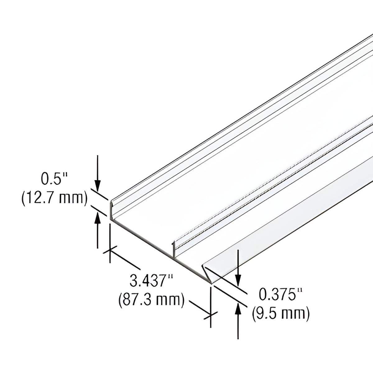 CRL-U.S. Aluminum White KYNAR® Paint 90 Degree Face Cap for StormWall XL Captured Mullions