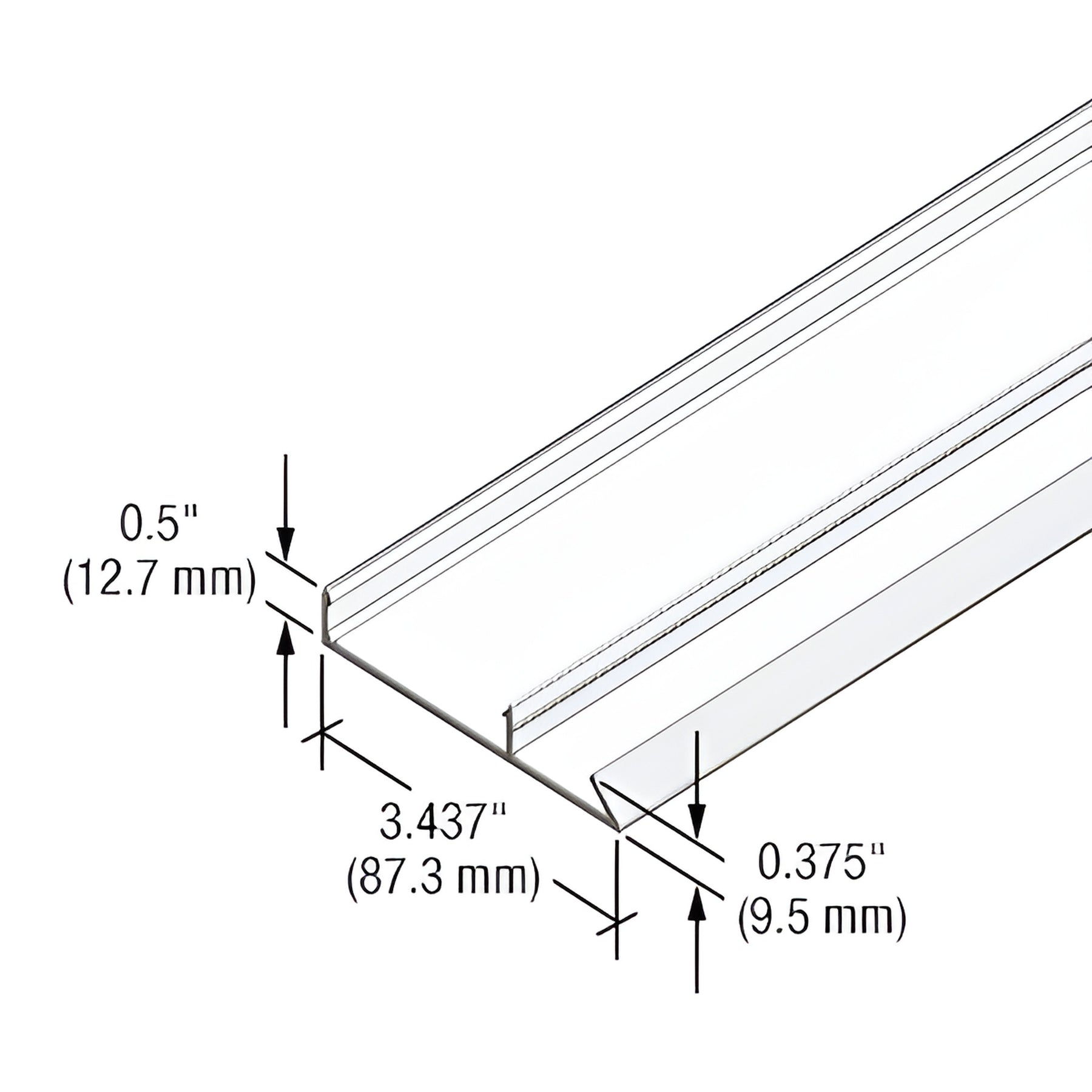 CRL-U.S. Aluminum White KYNAR® Paint 90 Degree Face Cap for StormWall XL Captured Mullions
