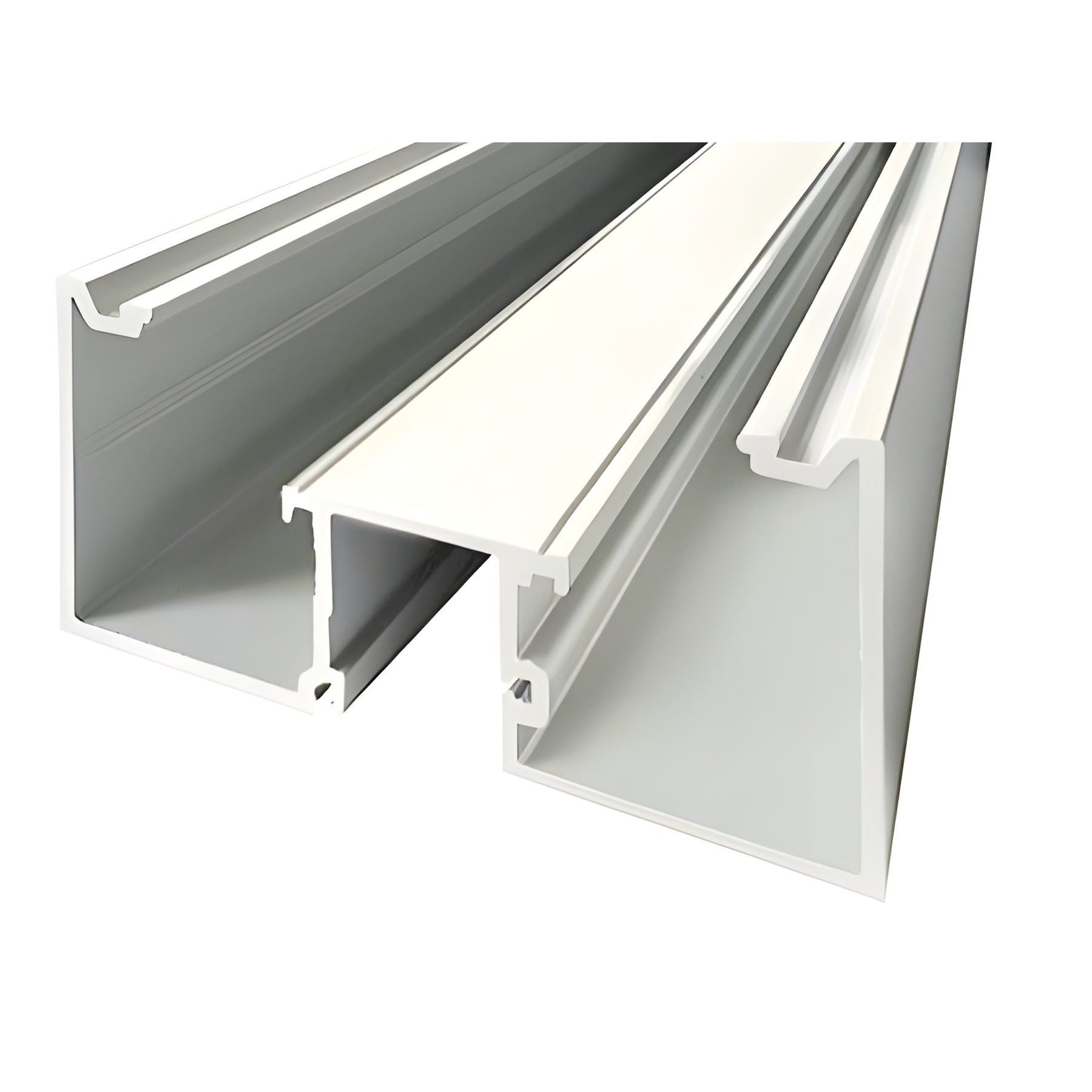 CRL-U.S. Aluminum White KYNAR® Paint Door Jamb Deep Pocket Less Screw Spline - 24'-2"