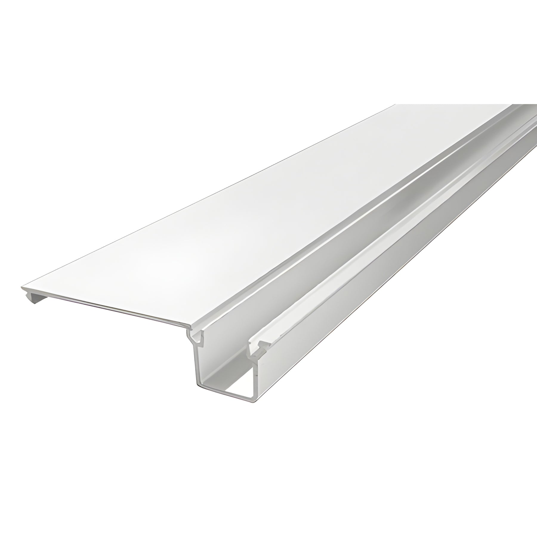 CRL-U.S. Aluminum White KYNAR® Paint Door Jamb/Vertical Flat Filler - 21'-8"