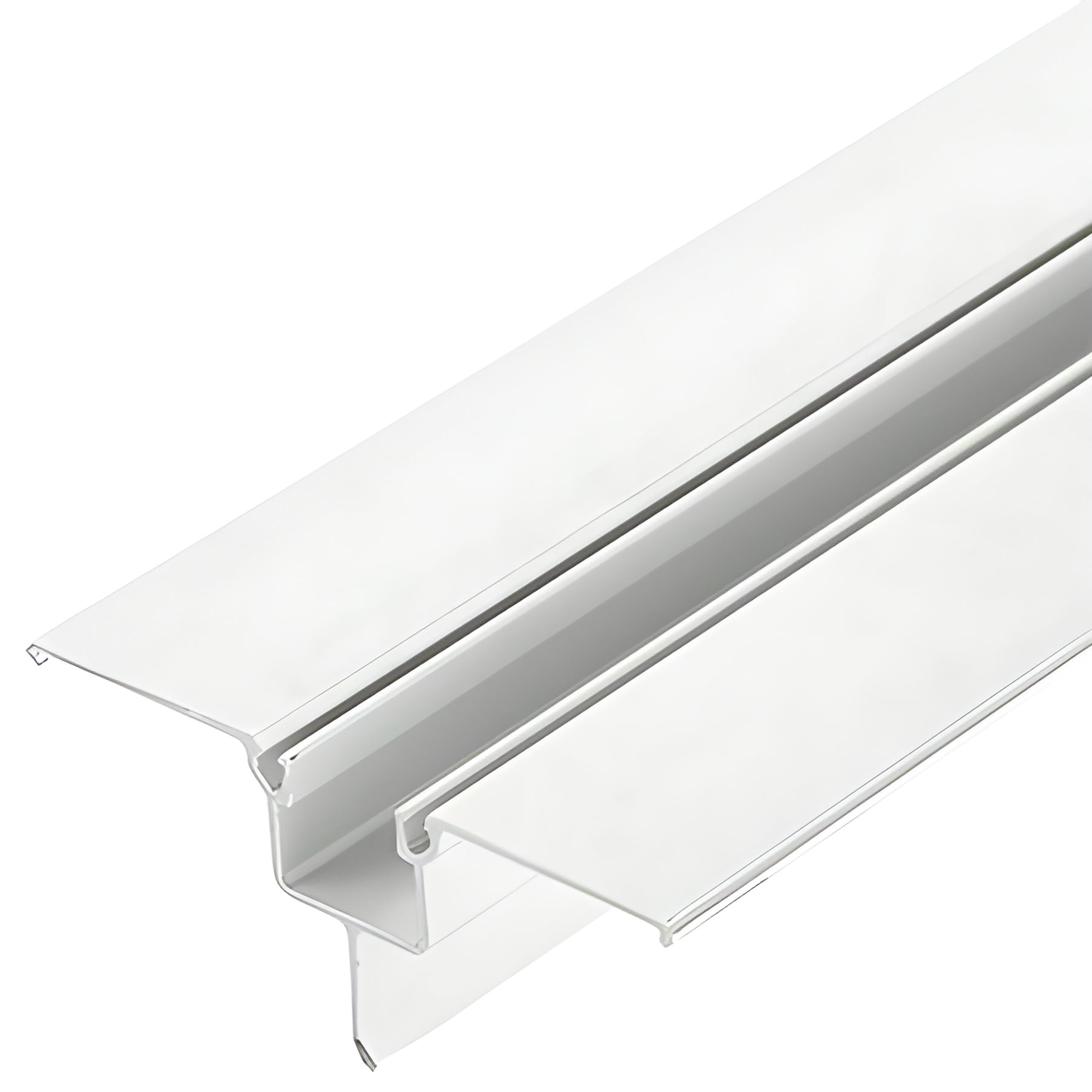 CRL-U.S. Aluminum White KYNAR® Paint Head Filler with Glazing Pocket - 21'-4"