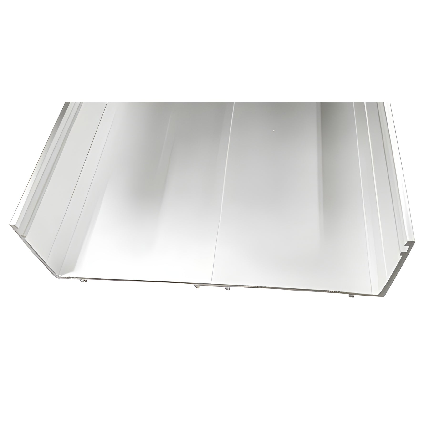 CRL-U.S. Aluminum White KYNAR® Paint Head/Sill Channel - 24'-2"