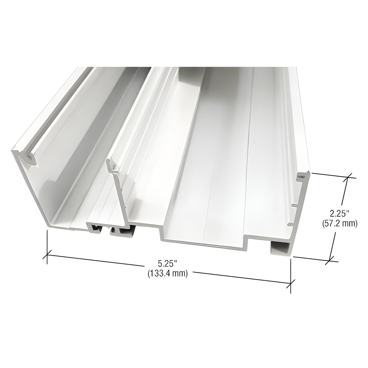 CRL-U.S. Aluminum White KYNAR® Paint Header/Sill, 24'-2"