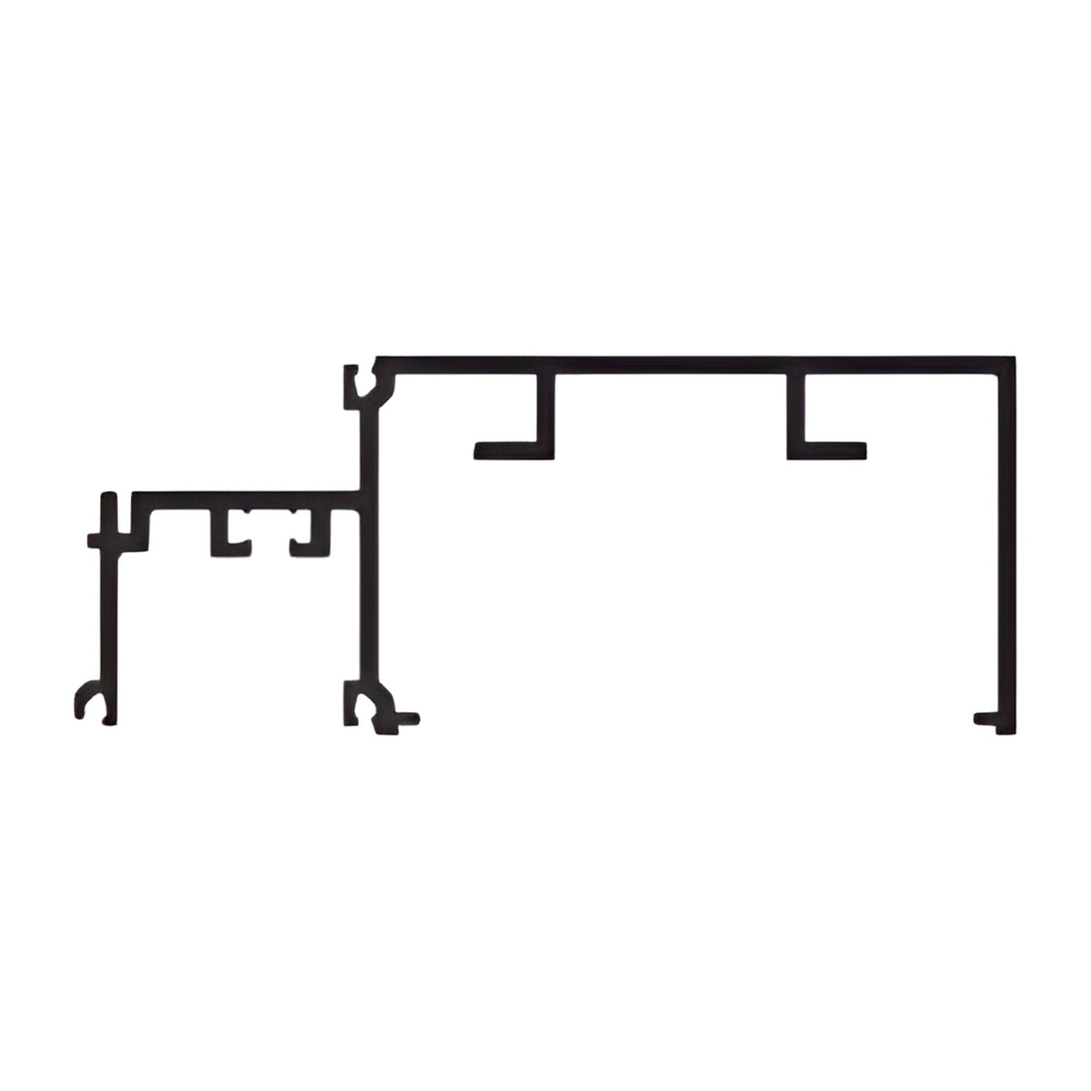 CRL-U.S. Aluminum White KYNAR® Paint Horizontal for 1" Glass. 24'-2"