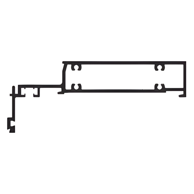 CRL-U.S. Aluminum White KYNAR® Paint Horizontal for 6" Structural Silicone Glazed Systems - 24'-2"
