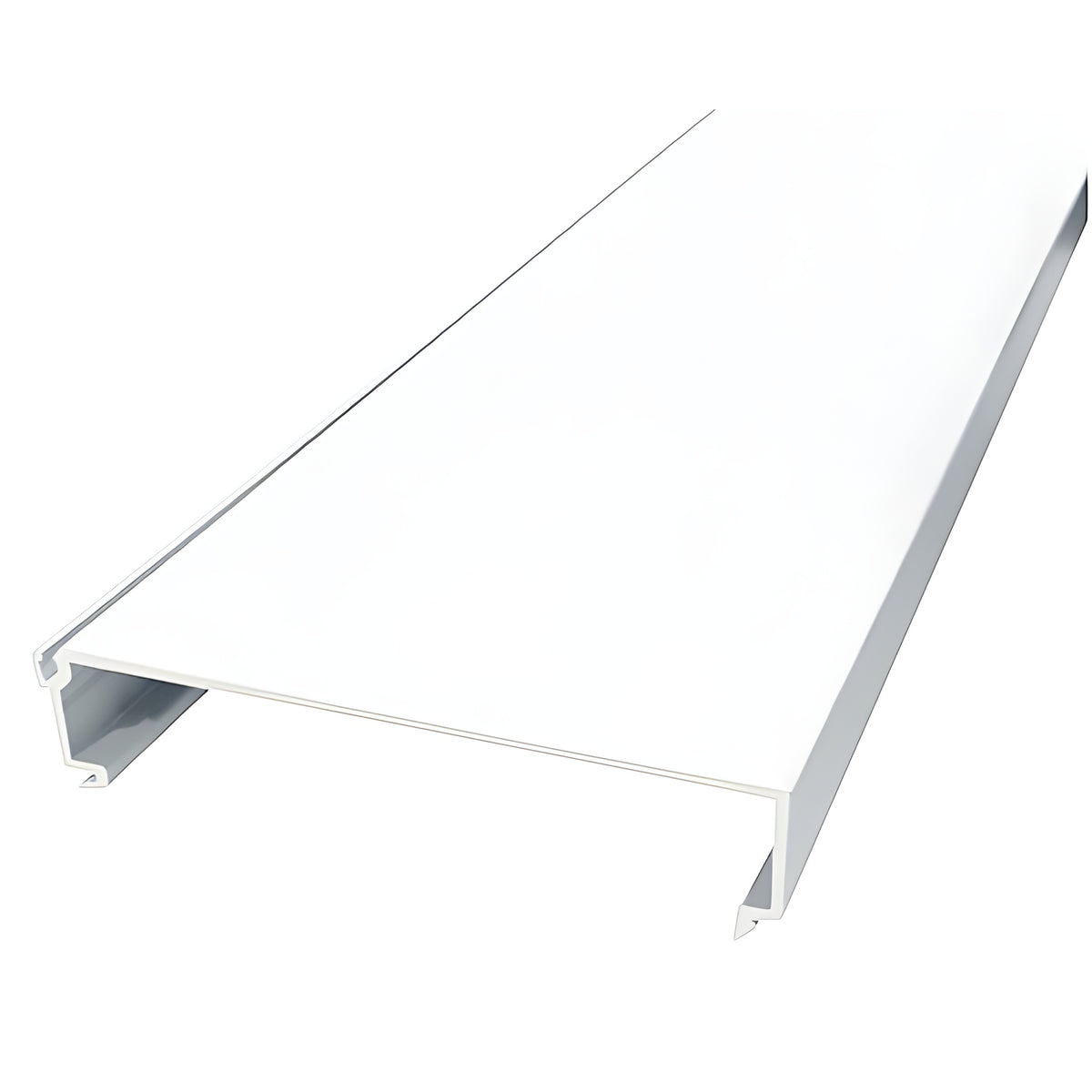 CRL-U.S. Aluminum White KYNAR® Paint Interior Glass Bead for FF600 Series Flush Front Storefronts - 24'-2"