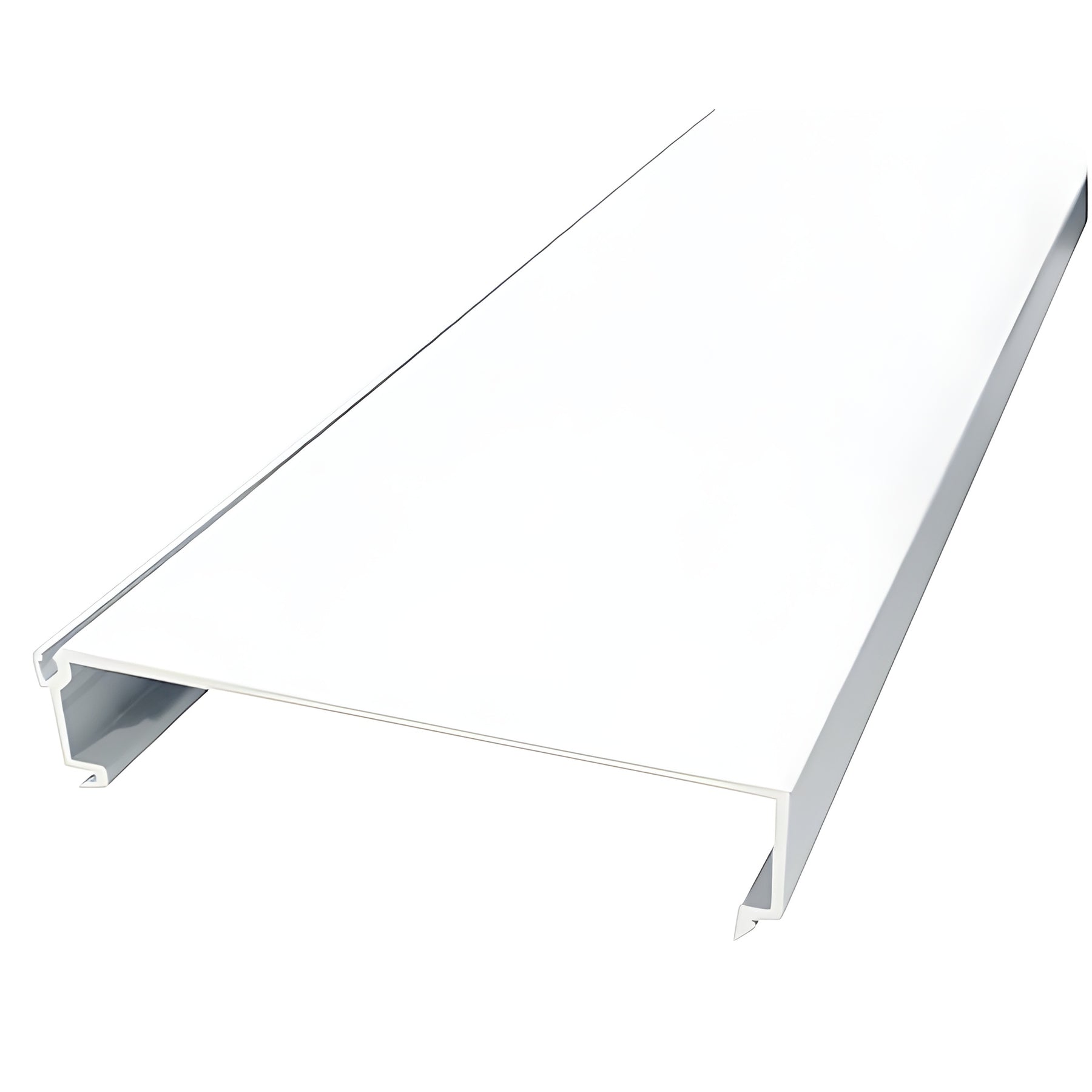 CRL-U.S. Aluminum White KYNAR® Paint Interior Glass Bead for FF600 Series Flush Front Storefronts - 24'-2"