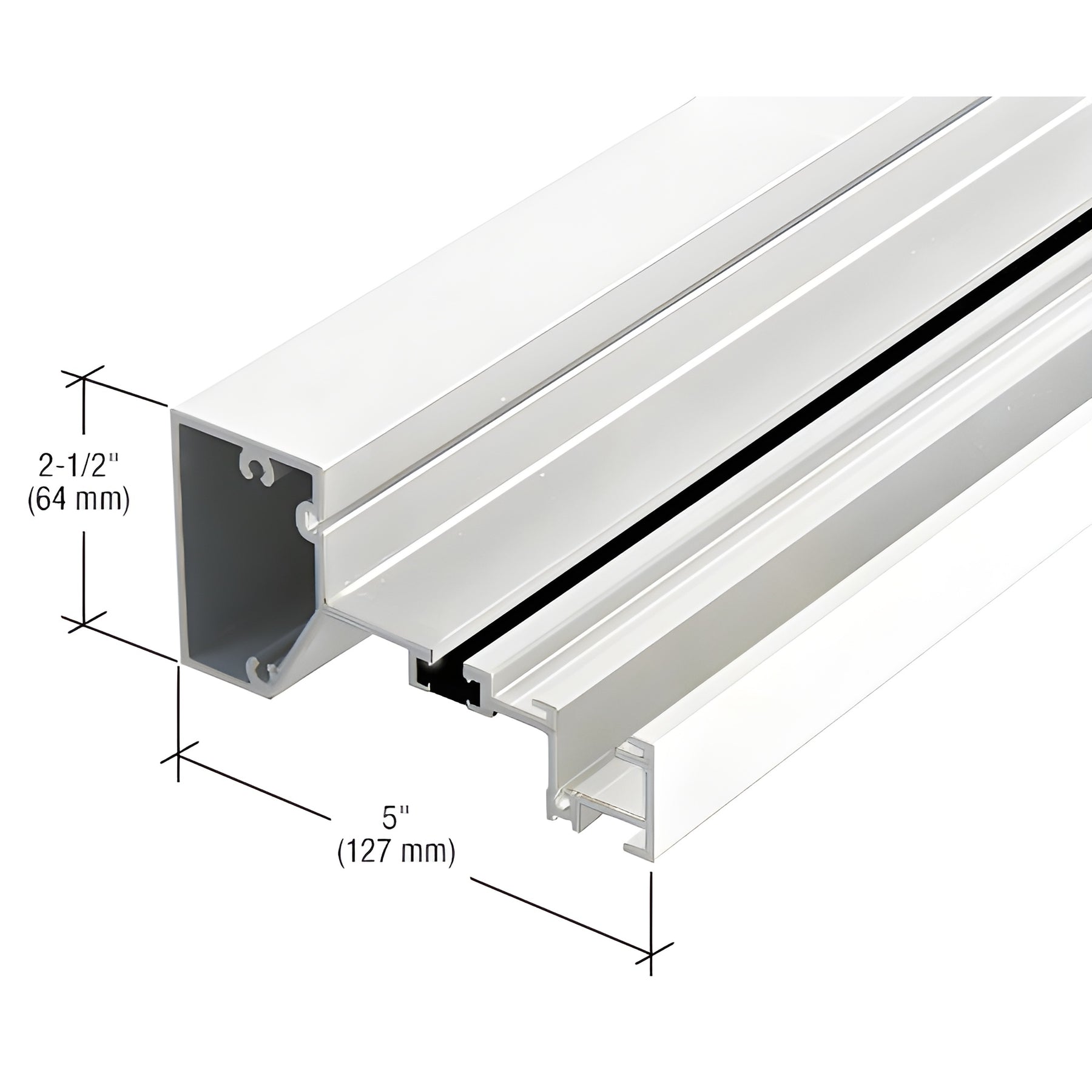 CRL-U.S. Aluminum White KYNAR® Paint Sill, Thermally Broken, 24'-2"