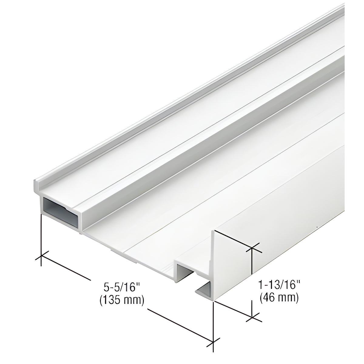 CRL-U.S. Aluminum White KYNAR® Paint Subsill - 24'-2"