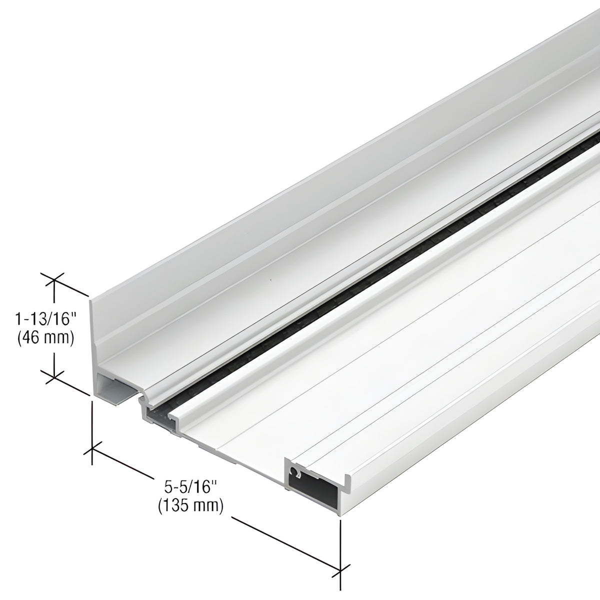 CRL-U.S. Aluminum White KYNAR® Paint Subsill, Thermally Broken, 24'-2"