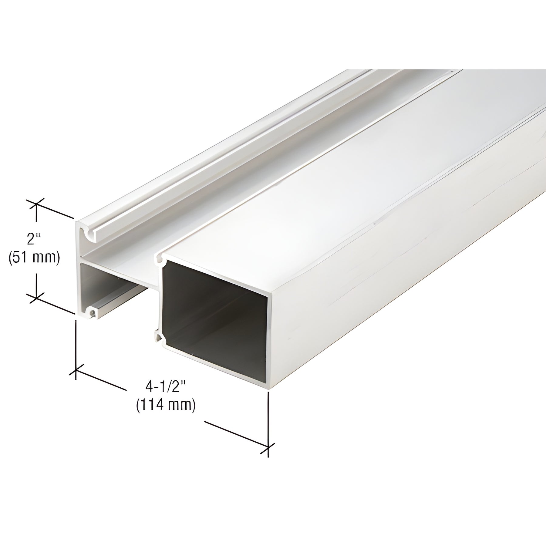 CRL-U.S. Aluminum White KYNAR® Paint Vertical Mullion - 24'-2"