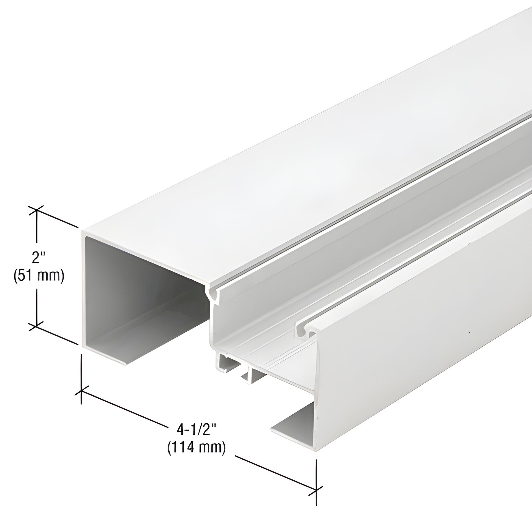CRL-U.S. Aluminum White KYNAR® Paint Wall Jamb - 24'-2"White KYNAR® Paint