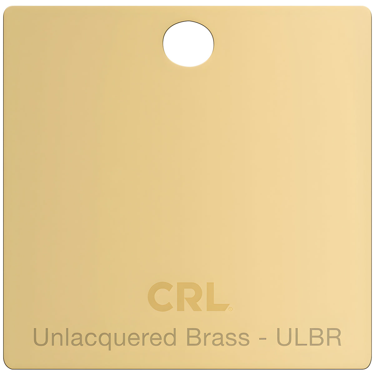CRL Unlacquered Brass Color Chip