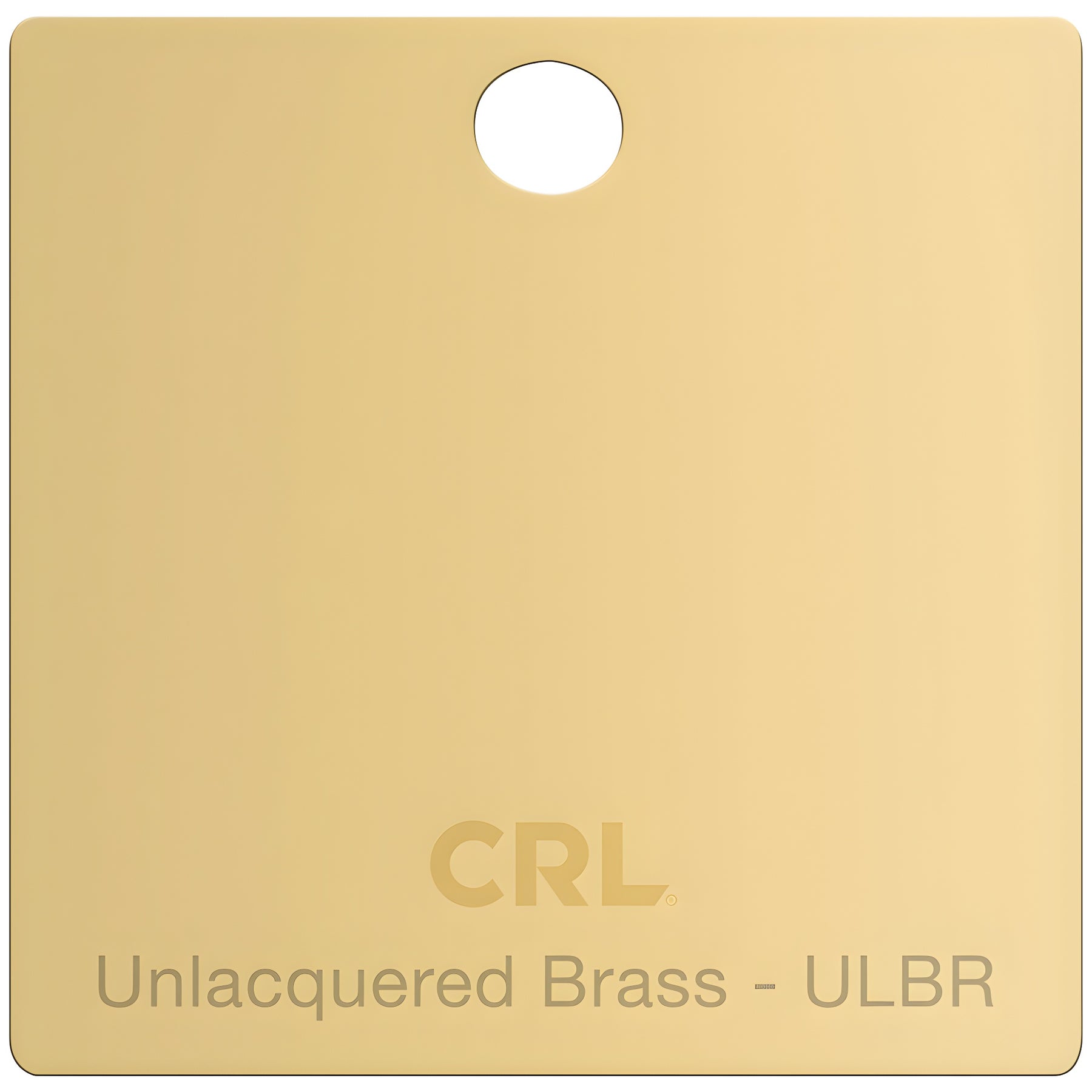 CRL Unlacquered Brass Color Chip