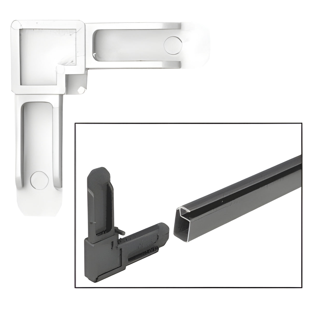 CRL White 1/4" Square Cut Screen Frame Corners