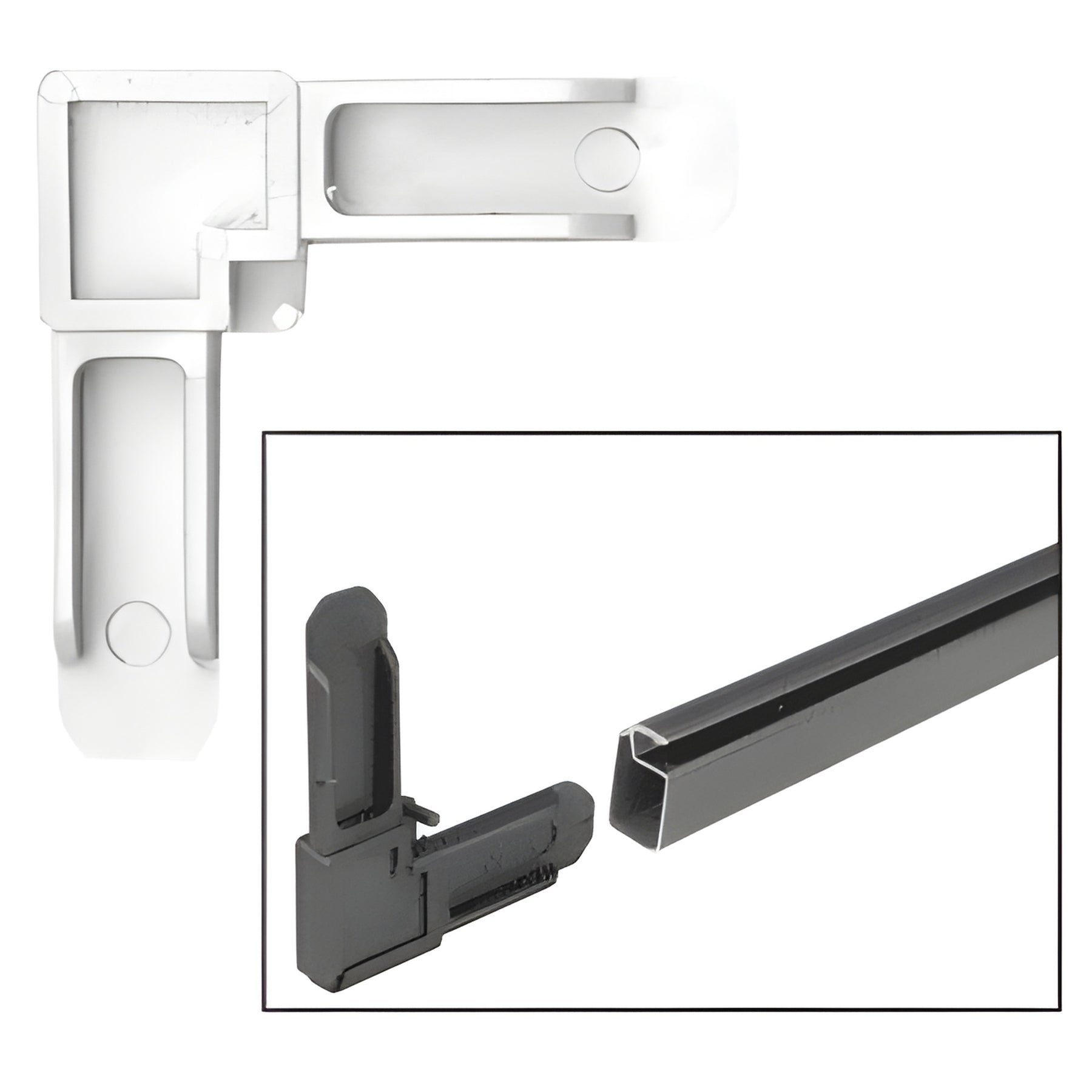 CRL White 1/4" Square Cut Screen Frame Corners