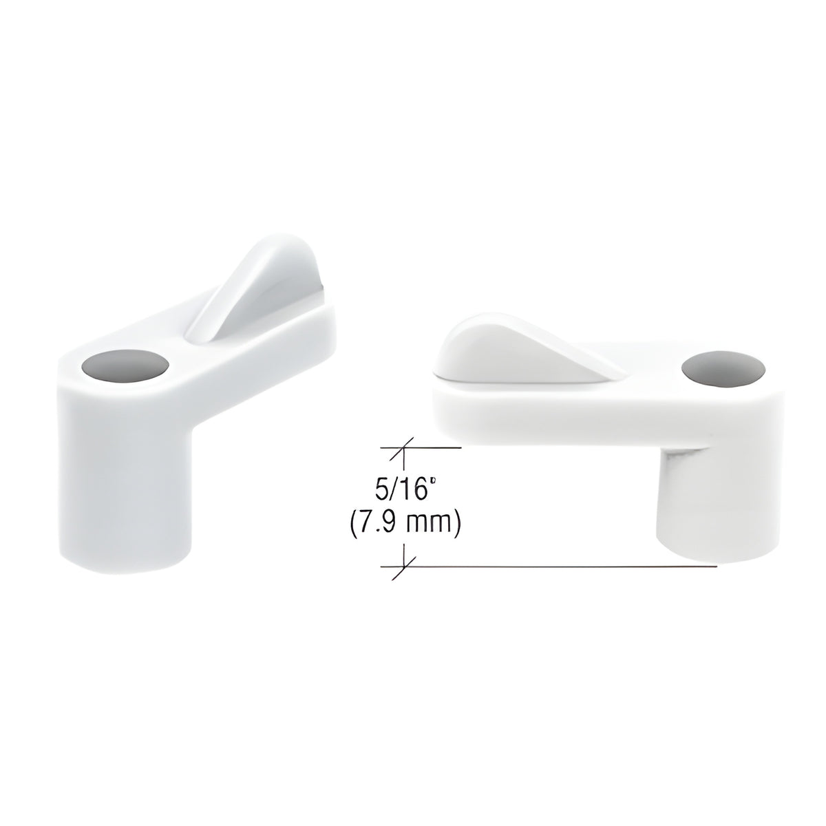 CRL White 5/16" Plastic Window Screen Clips - Bulk
