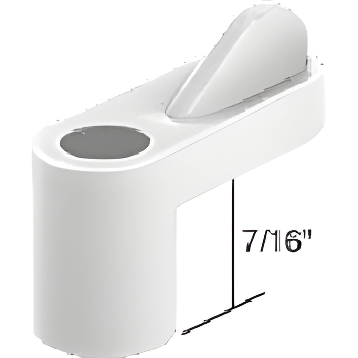 CRL White 7/16" Plastic Window Screen Clips - Bulk