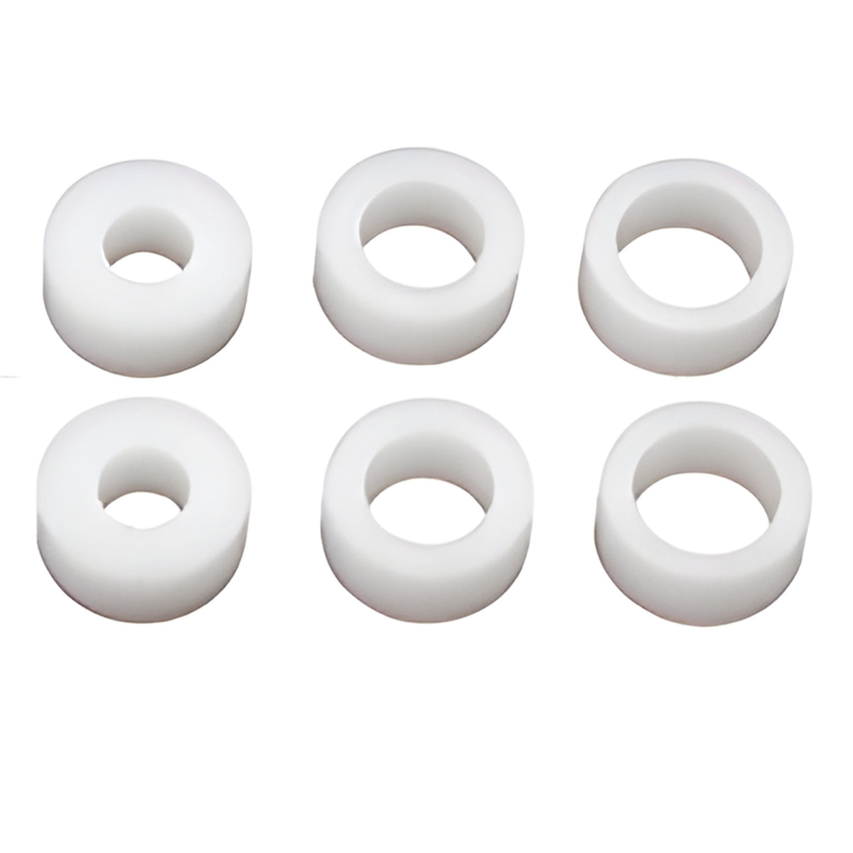 CRL White Bushing Spacer Pack - 6/Pk