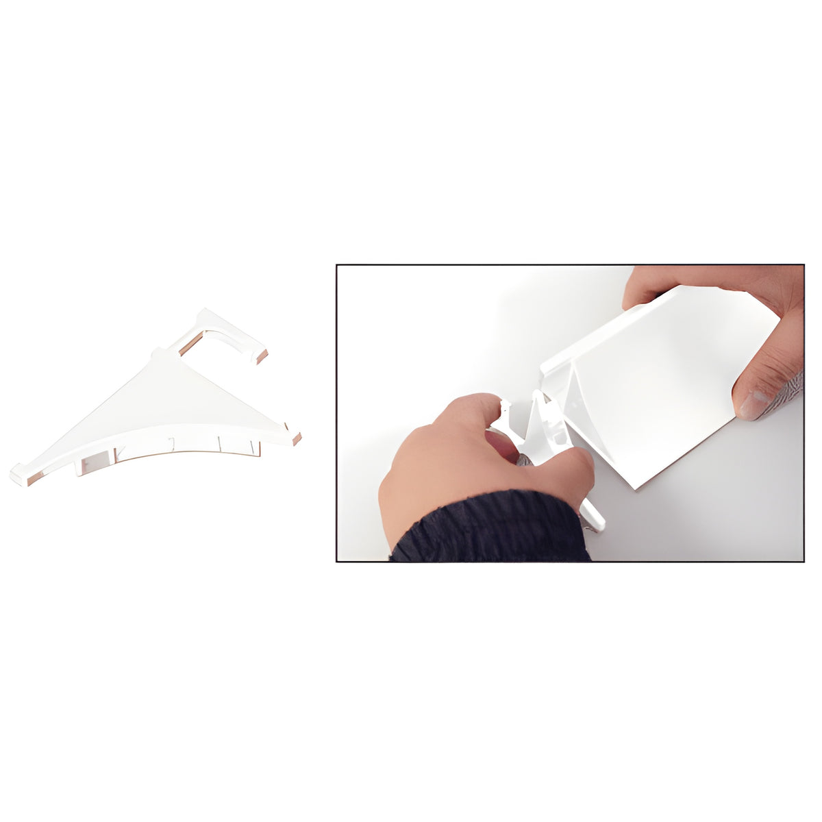 CRL White End Cap for 1/4" Aluminum Shelving Extrusion
