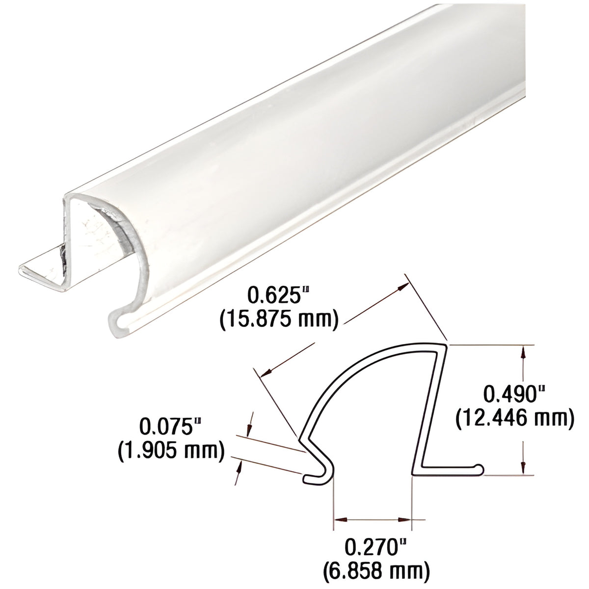 CRL White Plastic Conversion Bead - 12'