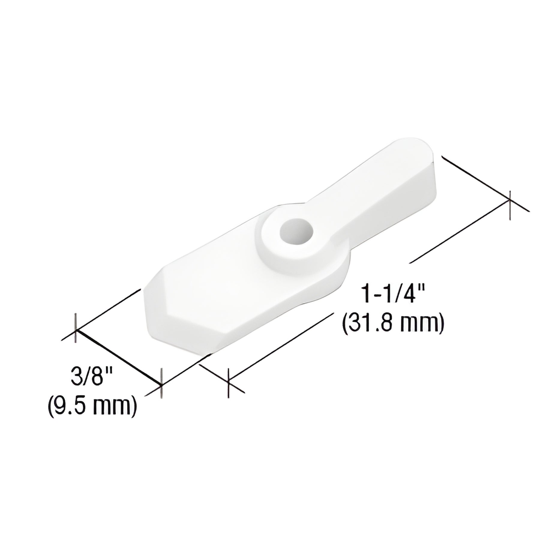 CRL White Pointer Style Screen Swivel Clip - Carded