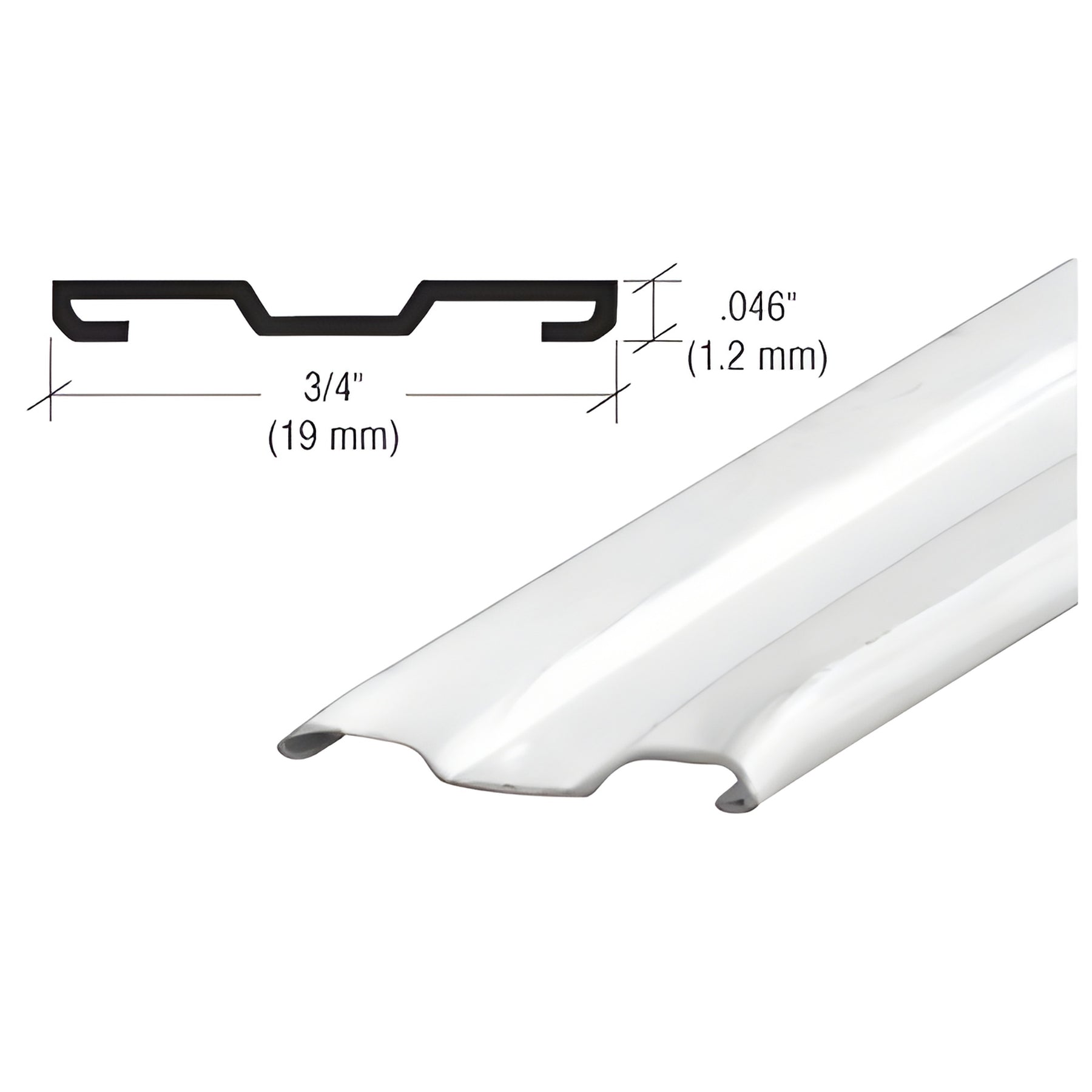 CRL White Ribbed Aluminum Grid