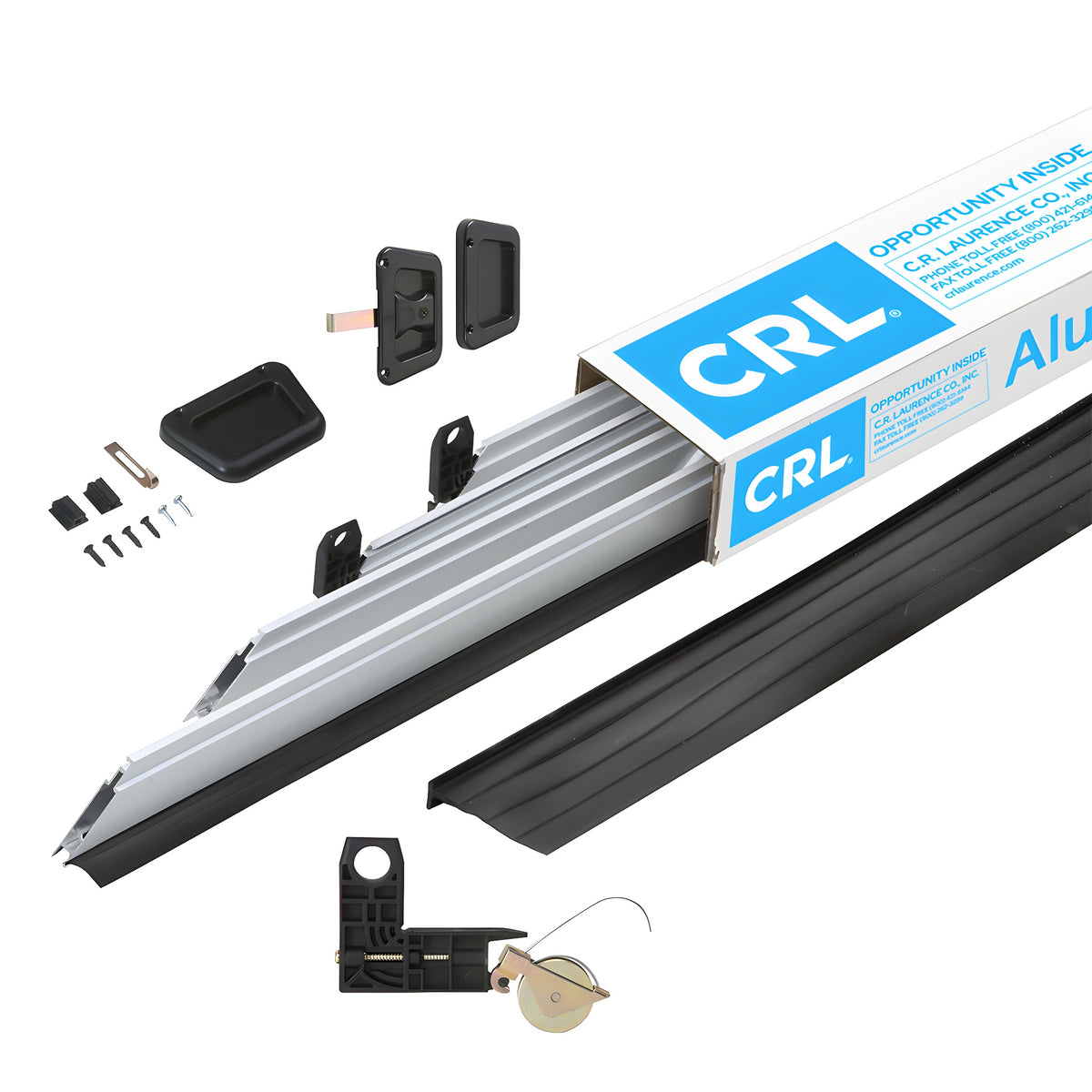 CRL White 36" x 81" Heavy-Duty Extruded K.D. Sliding Screen Door Kit - 2" Frame with T-Slot Vinyl Design