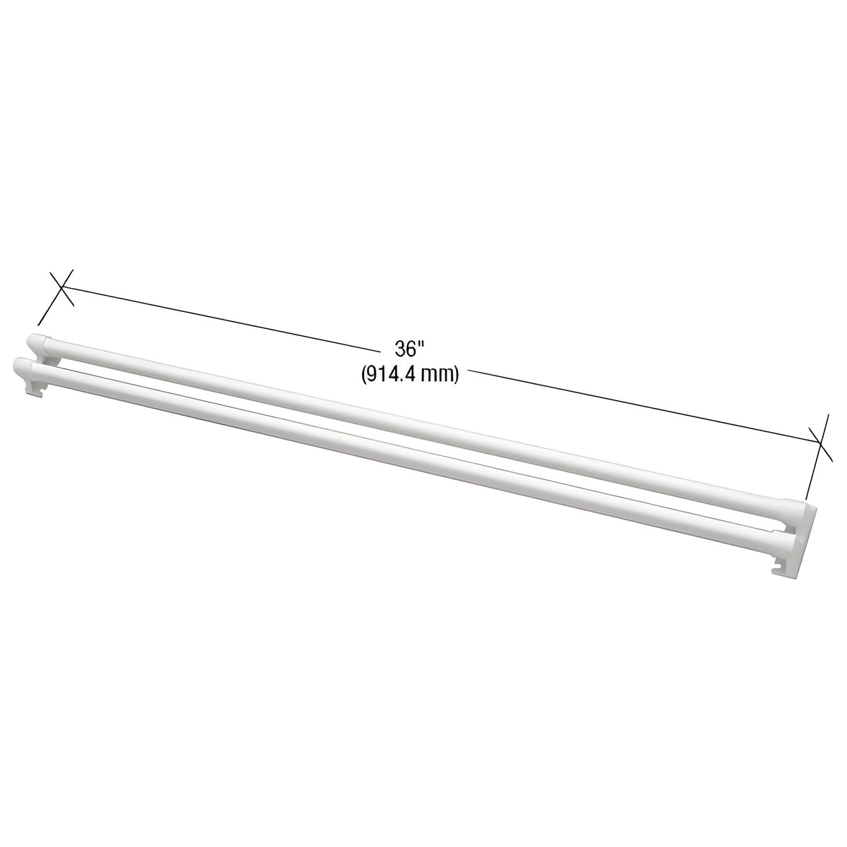 CRL White Storm and Screen Door Push Bar