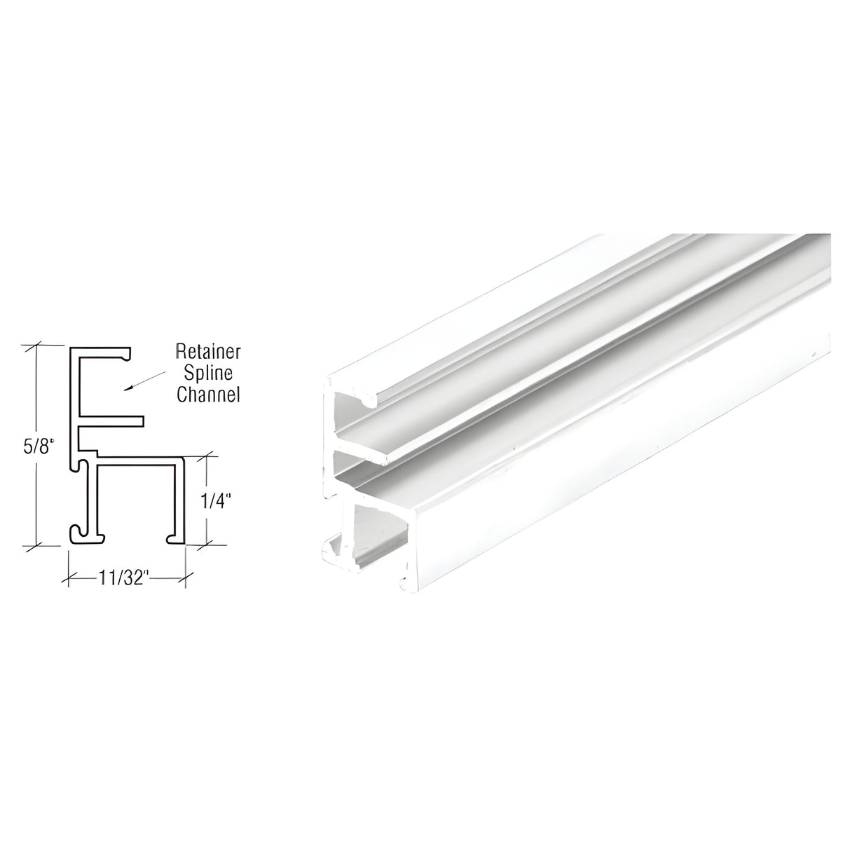CRL White Triple Track Top and Side Screen Frame