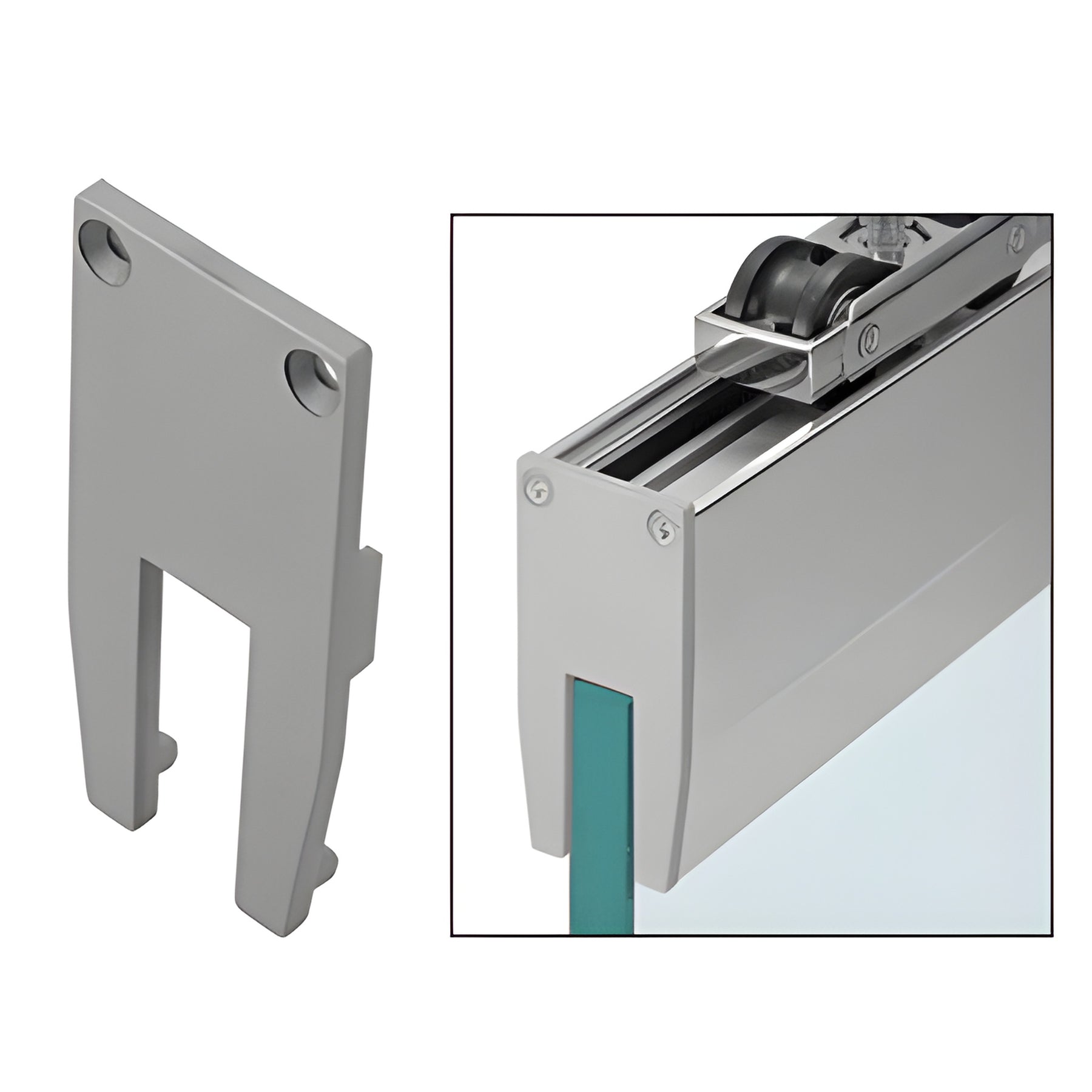 CRL50 Glass Hanger Cover End Cap - Works with 3/8" Glass